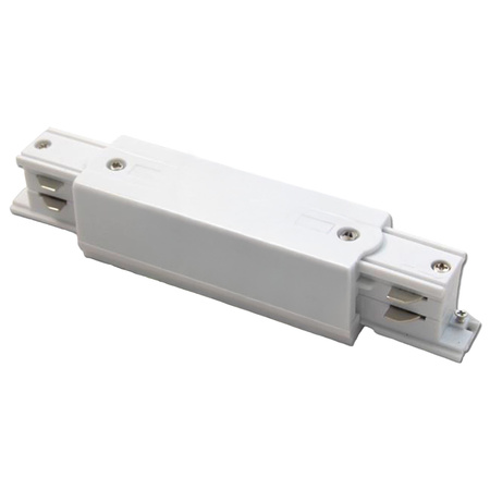 Přímý konektor pro třífázové přípojnice. bílý