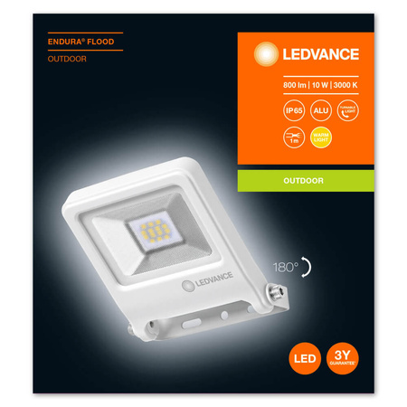 LED reflektor 10W 800lm 3000K IP65 bílý LEDVANCE Reflektor Endura