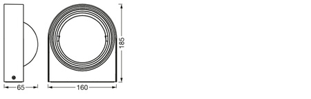 Zahradní lampa nástěnná LED elevace 6.7W IP44 SMART+ WiFi CCT stmívatelná kulatá nástěnná LEDVANCE