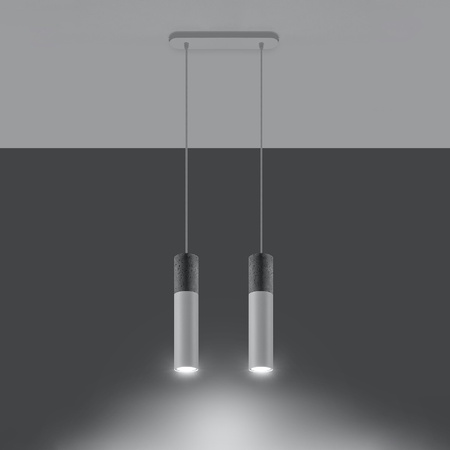 LED závěsné stropní svítidlo BORGIO 2xGU10 White SOLLUX