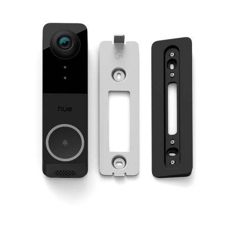 Chytrý videozvonek s 2K QHD 1440p CMOS kamerou černý SMART Zigbee WiFi zvonek Bezpečný Philips HUE
