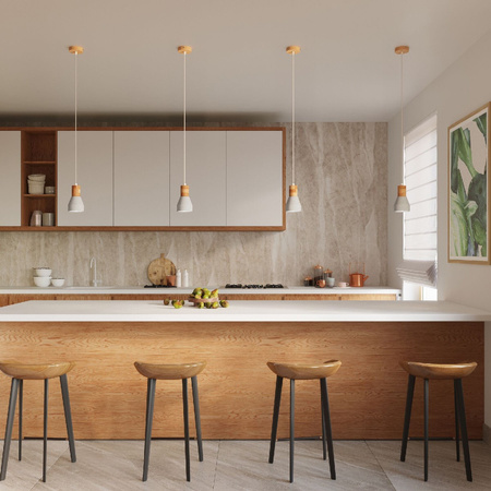 LED závěsné stropní svítidlo QUBIC E27 šedé SOLLUX