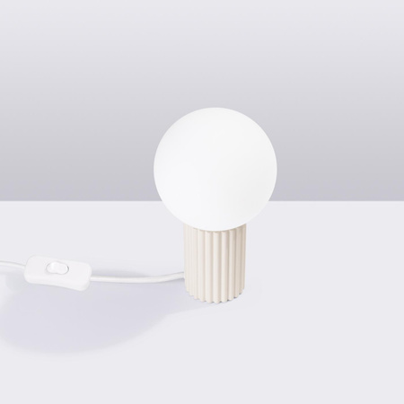 Stolní stolní lampa G9 Round Beige Modern Matte Halo Sollux