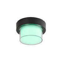 LED venkovní zahradní stropní svítidlo DURBE 10W RGB+CCT IP54 WIFI+BLUETOOTH kulaté černobílé RABALUX