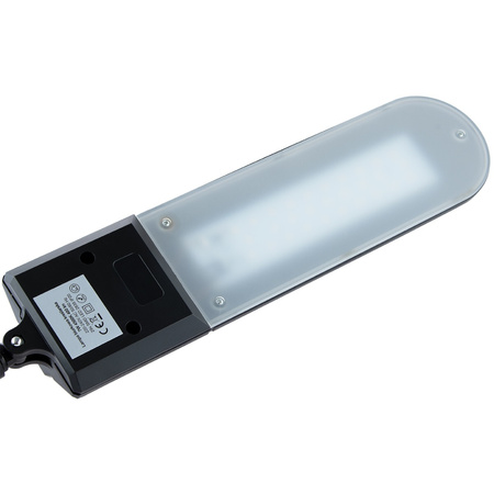 Stolní lampa LED na kreslení 7W 480lm 4500K 120° černá s držákem