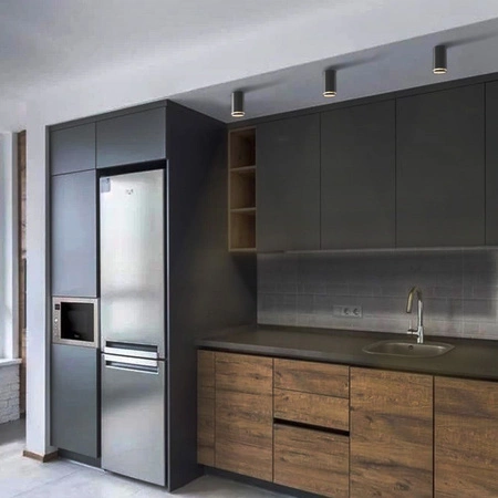 Přisazené svítidlo Stropní svítidlo LED trubice GU10 Černá VIDEX