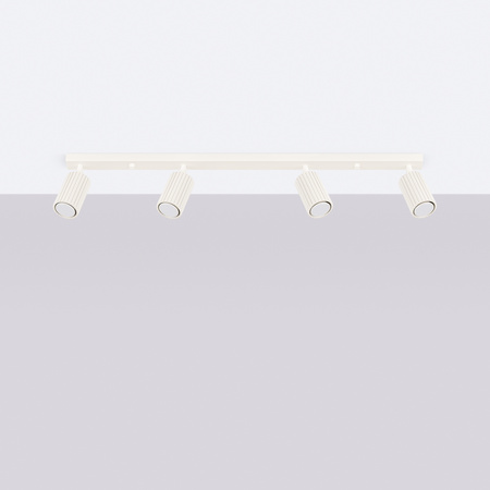 Bodové reflektorové stropní svítidlo Tuba 4x GU10 Beige Carbon Deep Space SL.1603 Sollux