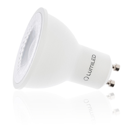 10x Žárovka LED GU10, 6W = 50W 580lm Studená bílá 6500K 36° LUMILED