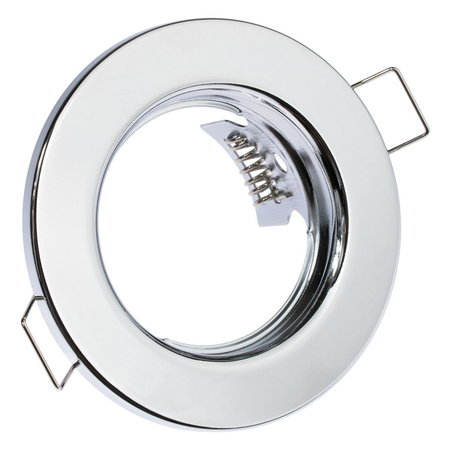 Halogenová Podhledové svítidlo GU10, MR16 Stálá Kulatá Chrom Plech ARDALI LUMILED