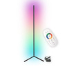 Rohová stojací stojací lampa Černá 20W RGB dálkový ovladač měnící barvu