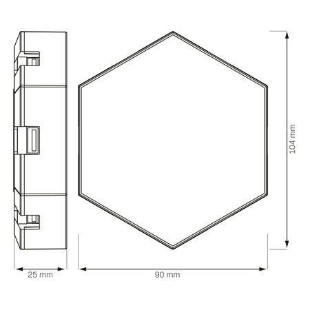 MAYA RGBW LED dekorační lampa 9 kostek RF dálkové ovládání Sanico Goldlux