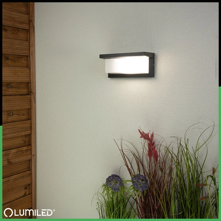 Zahradní nástěnná lampa E27, obdélníková LEVIS LUMILED