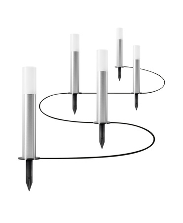 5x LED 6W 420lm RGBW Stmívatelné IP65 Grey SMART+ ZigBee Zahradní Ledvance Venkovní stojací lampa na stožár