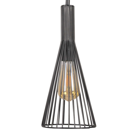 Dekorativní závěsné stropní svítidlo Sanico Goldlux E27 Black Tiana