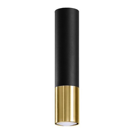 Svítidlo pro povrchovou montáž LOOPEZ GU10 Spot Tuba Elegant Black and Gold SOLLUX