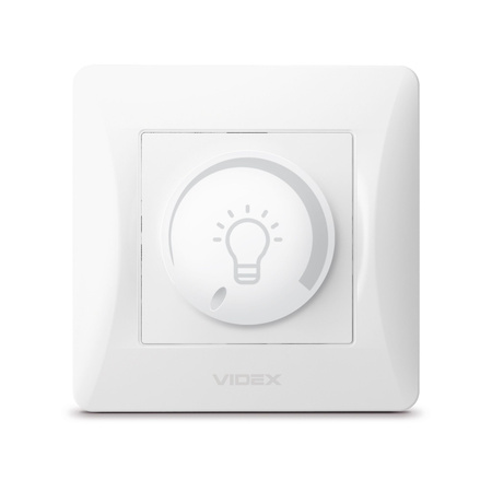 Stmívač LED 200W 10A pro povrchovou montáž BINERA VIDEX, bílý