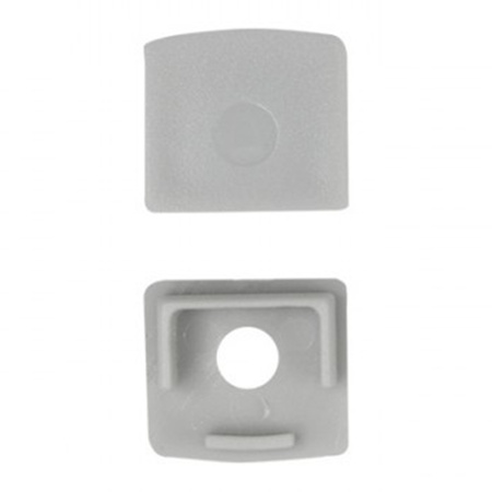 Hliníkový LED profil pro sádrokartonové desky REGIPS podkladová deska eloxovaný 1m s průhledným difuzorem pro LED pásky + koncovky GN Ecolight series