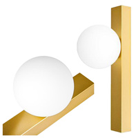 Nástěnná povrchová lampa na čtení G9 Gold Bali Masterled