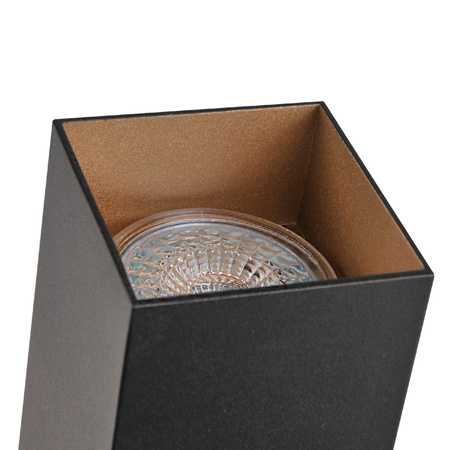 GU10 Black+Gold kolejnicové světlo pro přípojnice Square POLUX