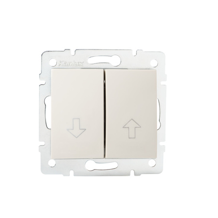 Vypínač Zwierjowy Zwierny 10A Square Beige LOGI Kanlux