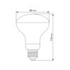 LED žárovka E27 R80 reflektor 9W lm 1200K teplá bílá 120° FILAMENT Videx