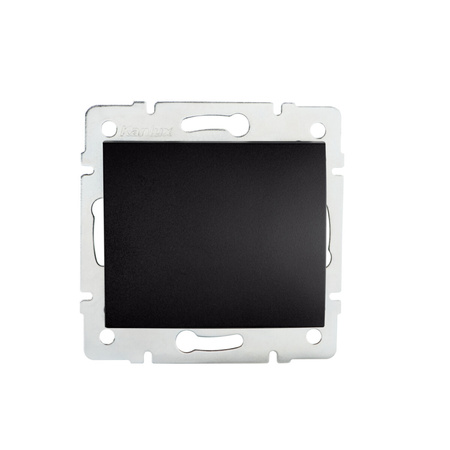 Spínač NO pro zvonek 10A Square Black LOGI Kanlux
