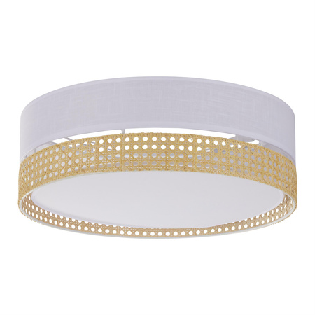 Stropní svítidlo Plafond BOHO WHITE Round Straw White 45cm 15W 4xE27 6536 TK Lighting