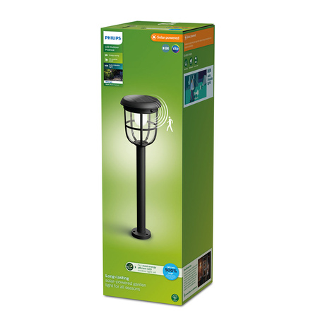 RADII 1,3W 4000K IP44 Senzor pohybu Senzor soumraku PHILIPS LED Pillar Wall-mounted Solar Light