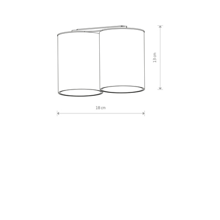 EYE TONE II Plafondová lampa 7665 Nowodvorski Bílo-zlatá 2xGU10 Stropní bodová lampa Moderní