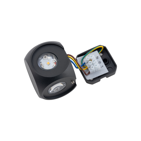 Zahradní lampa Nástěnná lampa PATRAS LED 9115 IP54 4x1W 3000K Černá Nowodvorski