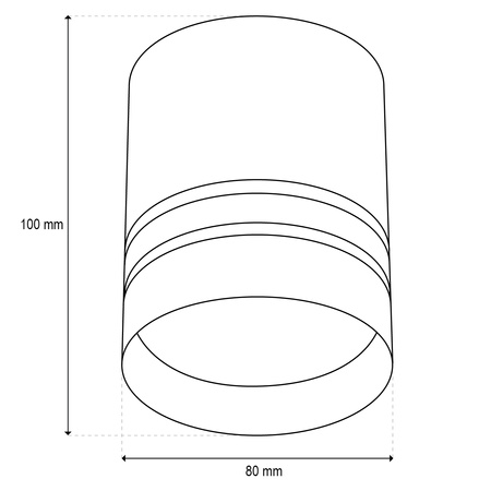 Nástěnné svítidlo HALOGENOVÉ Spot Tubus ARISA GU10 LUMILED Kulaté Bílé 80mm