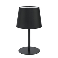 MAJA BLACK stolní noční lampa stínítko černá klasická E27 2936 TK Lighting