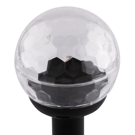 Solární zahradní lampa LED s hroty RGB IP44 soumrakový senzor 34 cm