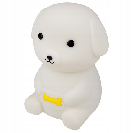 Dekorativní dětské noční světlo pro psy LED 2,5 W 18 lm 3000K teplá bílá RGB 360° bílé Masterled