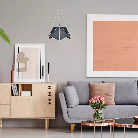 Závěsné svítidlo E27 Geometric white PRISM 40x54cm VT-7401 V-TAC