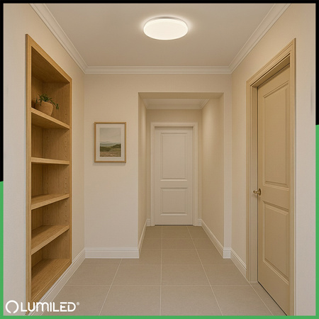 Stropní LED plafon pro povrchovou montáž 24W 4000K CELIS Round IP44 ALS LUMILED