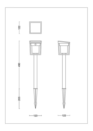 Venkovní solární panel PAD 69cm LED 1,5W 250lm 3000K IP44 s pohybovým a soumrakovým senzorem Blaise Ultra Efficient Philips
