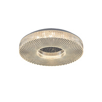 Plafond LED stropní světlo pro povrchovou montáž 36W 2340lm 3000-6000K CCT stmívatelné Pilot Timer Chrome Moderní Ziva Rabalux