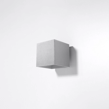 Nástěnné svítidlo QUAD 1 G9 Cube Up-Down Minimalist Grey SOLLUX