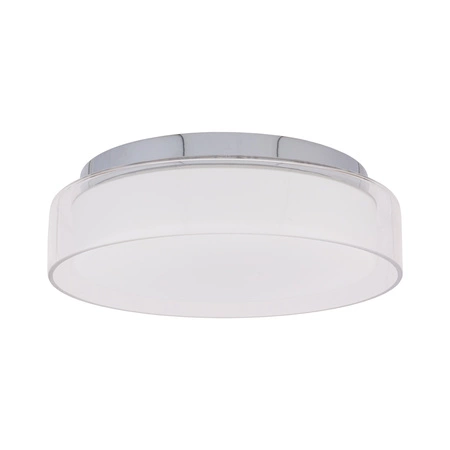 Stropní svítidlo PAN LED S 8173 Nowodvorski Chrome+Glass 12W 4000K IP44 Moderní stropní svítidlo