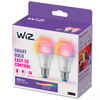 2x LED žárovka E27 A60 8,5W = 60W 806lm 2200-6500K RGB + TW Smart SMART WiFi Bluetooth App WiZ