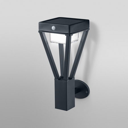 Nástěnné svítidlo solární nástěnné fasádní svítidlo 6W 550lm 3000K Pohybový senzor Endura STYLE SOL WALL LEDVANCE