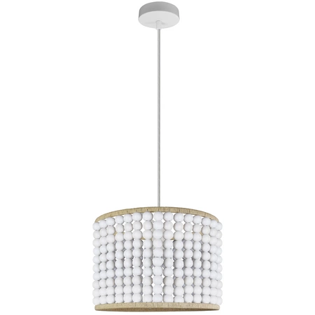 RIBE 1x E27 převislé stropní svítidlo bílé dřevo GOLDLUX (Polux)