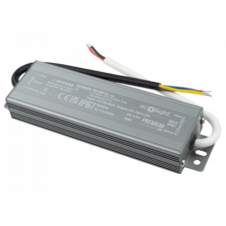 LED napájecí zdroj IP67 60W 24V Premium Ecolight
