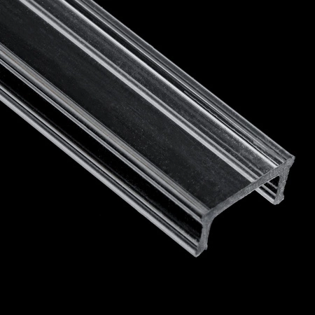 Krytka pro nástěnný profil KM33, Průhledná 1m LUMILED