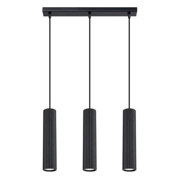 Stropní závěsné svítidlo Tuba Spot 3x GU10 Black Carbon Deep Space SL.1575 Sollux