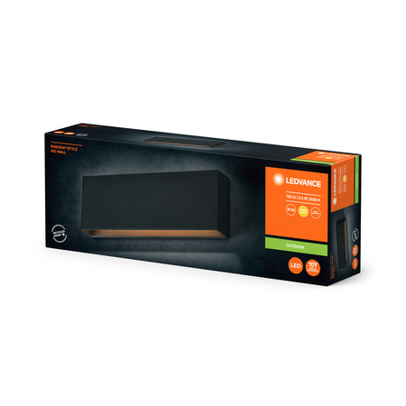 Venkovní zahradní lampa LED fasádní nástěnná lampa 6,5W 400lm 3000K IP65 Endura Ledvance šedá