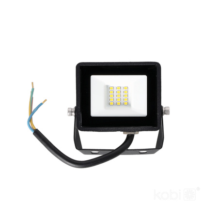 Venkovní zahradní reflektory LED 10W 735lm 6500K Cold 120° IP65 IK05 Black MH Kobi