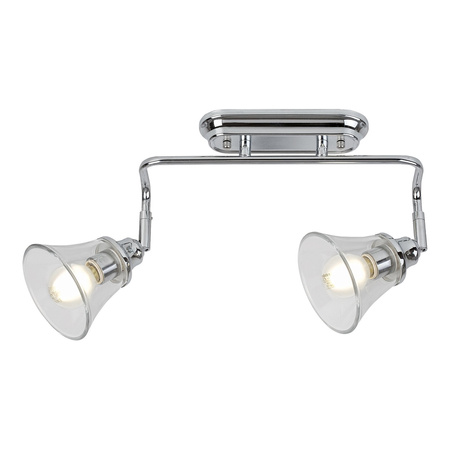 Nástěnné svítidlo LED Koupelnová bodová lampa E14 IP44 Chrome Classic Antoine Rabalux