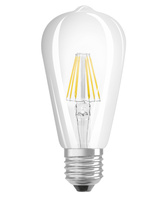 E27 ST64 LED žárovka 12W=100W 1080lm 2500K Teplá bílá 360° vlákno